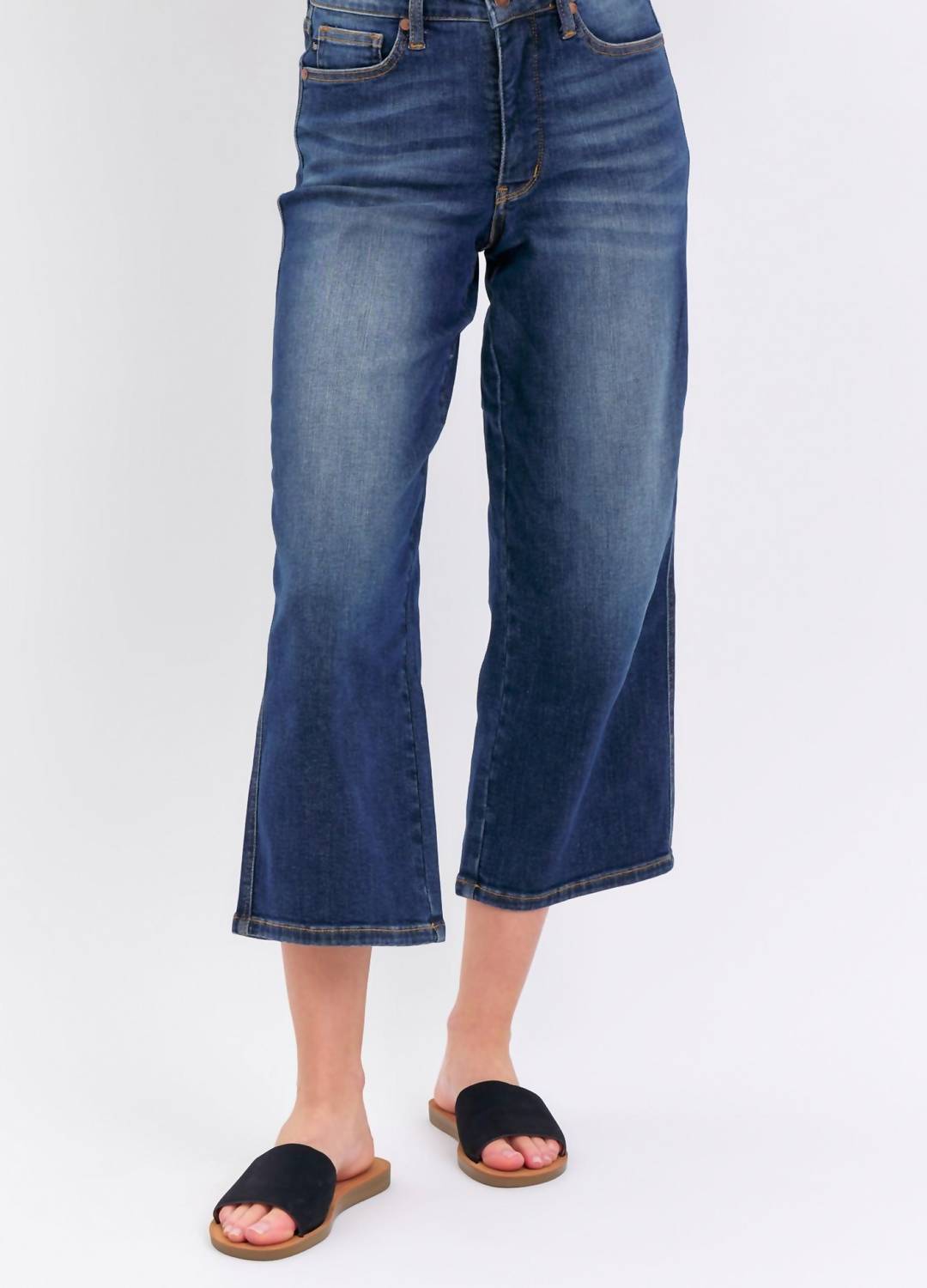 Judy Blue - Harper Cropped Wide Leg Jean