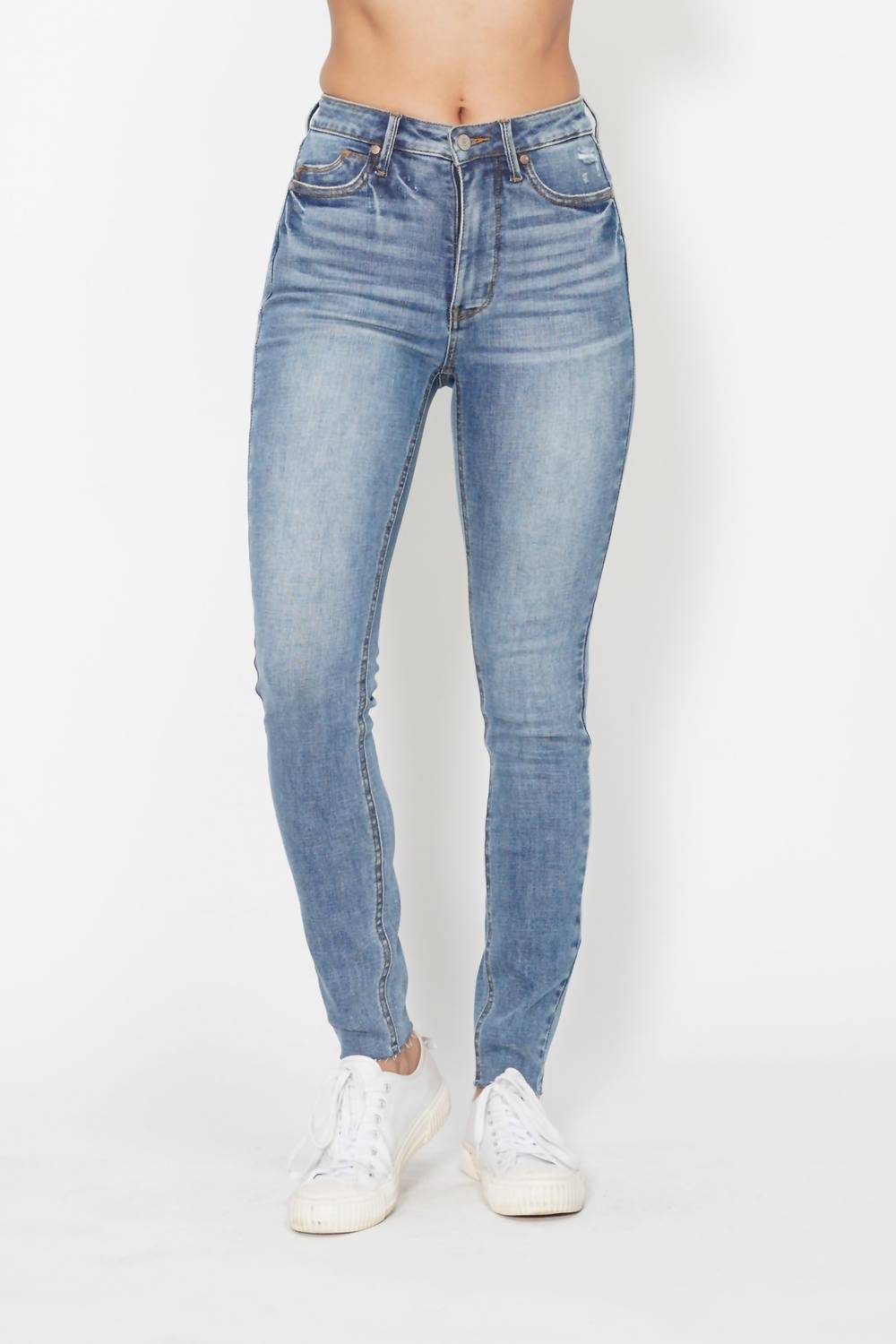 Judy Blue - High Waist Tummy Control Shield Pocket Skinny Jeans