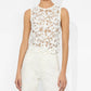 Alice + Olivia - Danielle Lace Front Sweater Tank