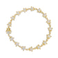 14K White Gold 1 1/5 Cttw Round Diamond Flower Blossom Link Bracelet (H-I Color, SI1-SI2 Clarity) - Size 7"