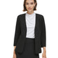 Calvin Klein Womens 3 4 Sleeve Open Front Blazer