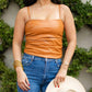 Buddylove - Jolie Vegan Leather Cropped Tank Top