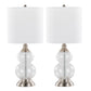 Belle Modern Seeded Glass Table Lamps – Set of 2