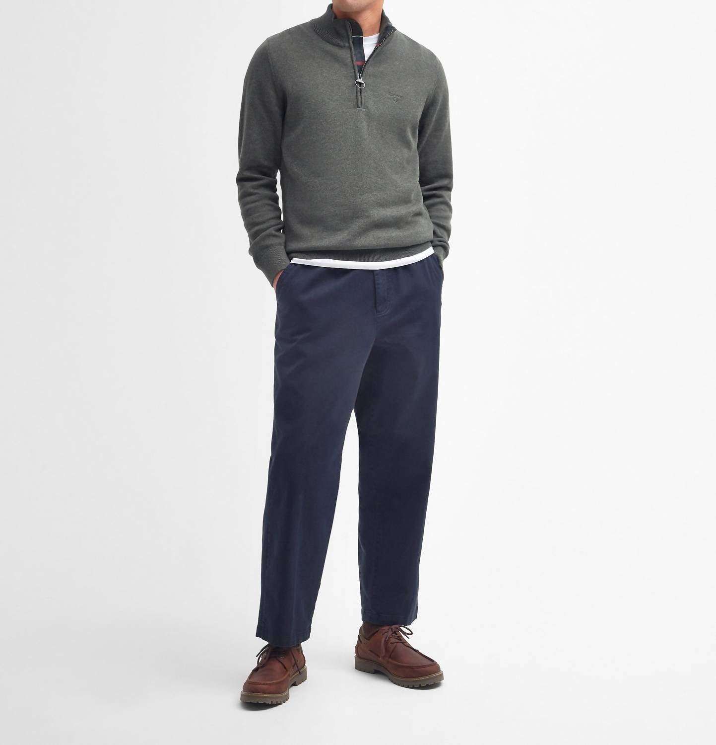 Barbour - Men's Cotton Half Zip Sweater