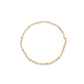 10k Yellow Gold 1/3 Cttw Diamond 3 Stone and X-Link Bracelet (I-J Color, I1-I2 Clarity) - 7.50" Inches