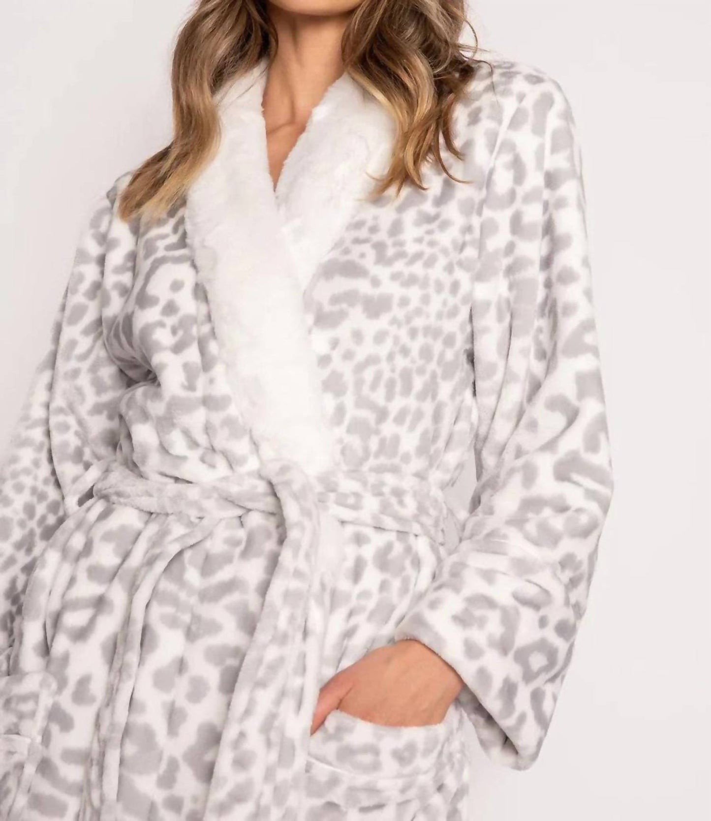 Pj Salvage - Leopard Print Plush Robe