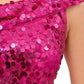 Adrianna Papell - Sequin One Shoulder Sheath Dress