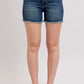 Judy Blue - Tummy Control Fray Hem Shield Pocket Shorts