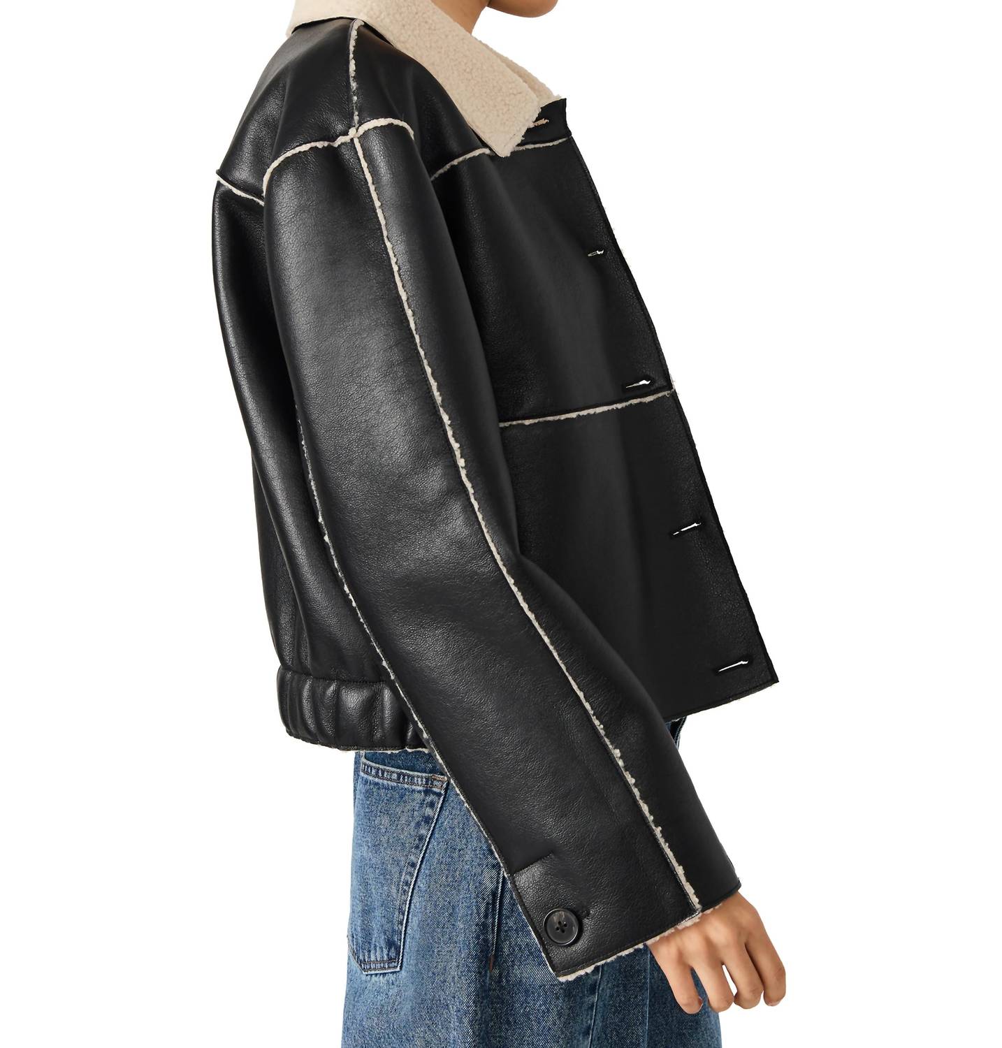 Steve Madden - Tilia Long Sleeves Cropped Coat