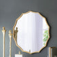 40" Round Sunburst Wall Mirror with Gold Finish