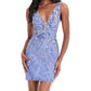 Ashleylauren - Sleeveless Cocktail Mini Dress