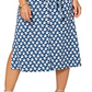 Leota Women's Sunrise Geo Sea of Belize Marshmallow Lord & Taylor Brittany Dress Blue