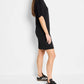 Nic + Zoe - Ruched Elbow Sleeve Sheath Dress
