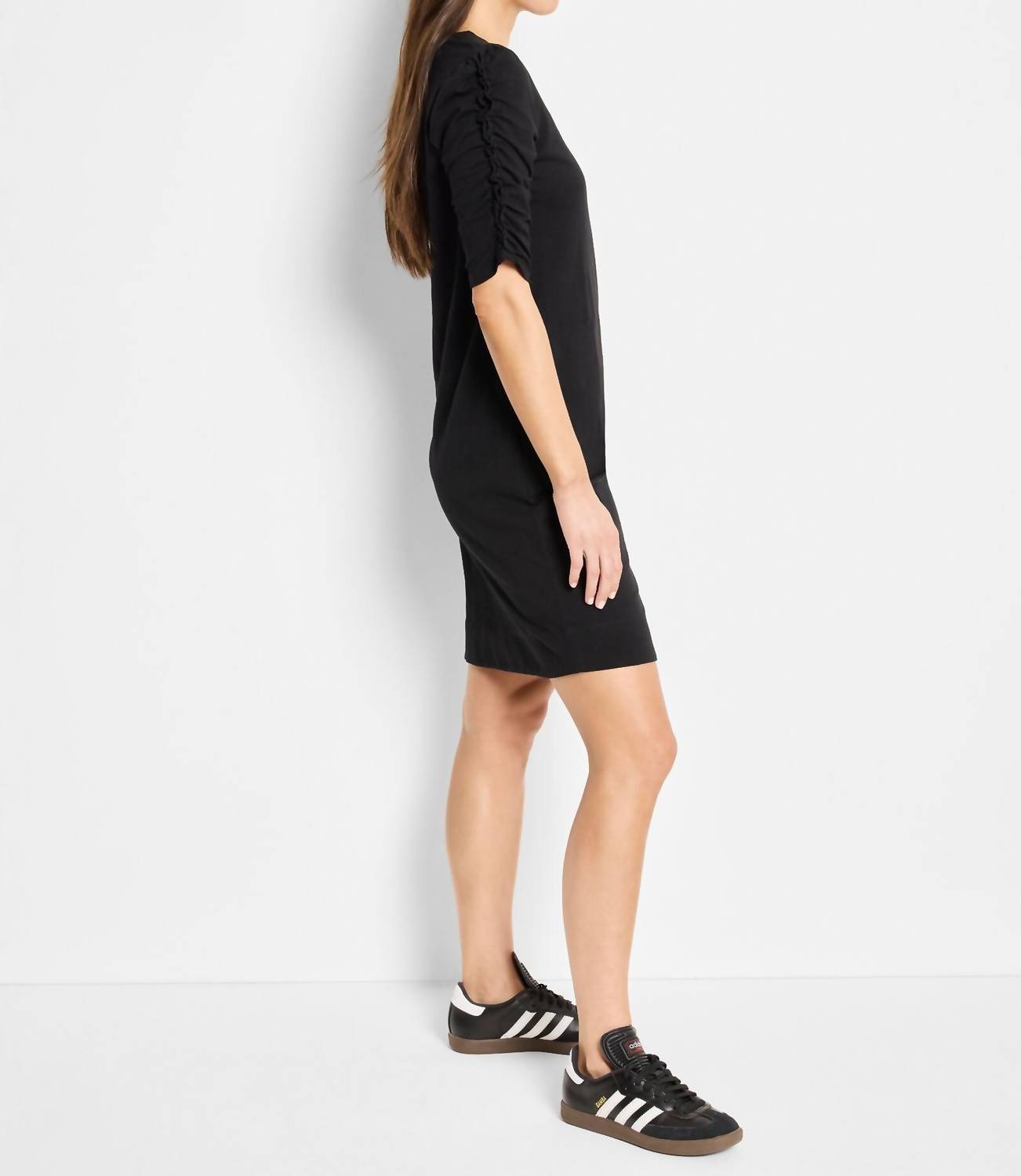 Nic + Zoe - Ruched Elbow Sleeve Sheath Dress