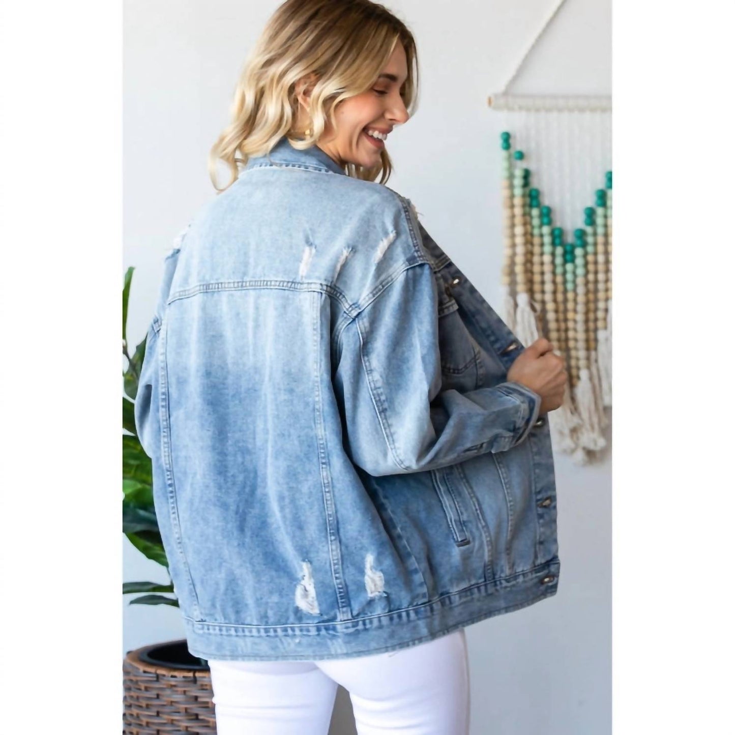 Vervet By Flying Monkey - Jacket Curvy Distressed