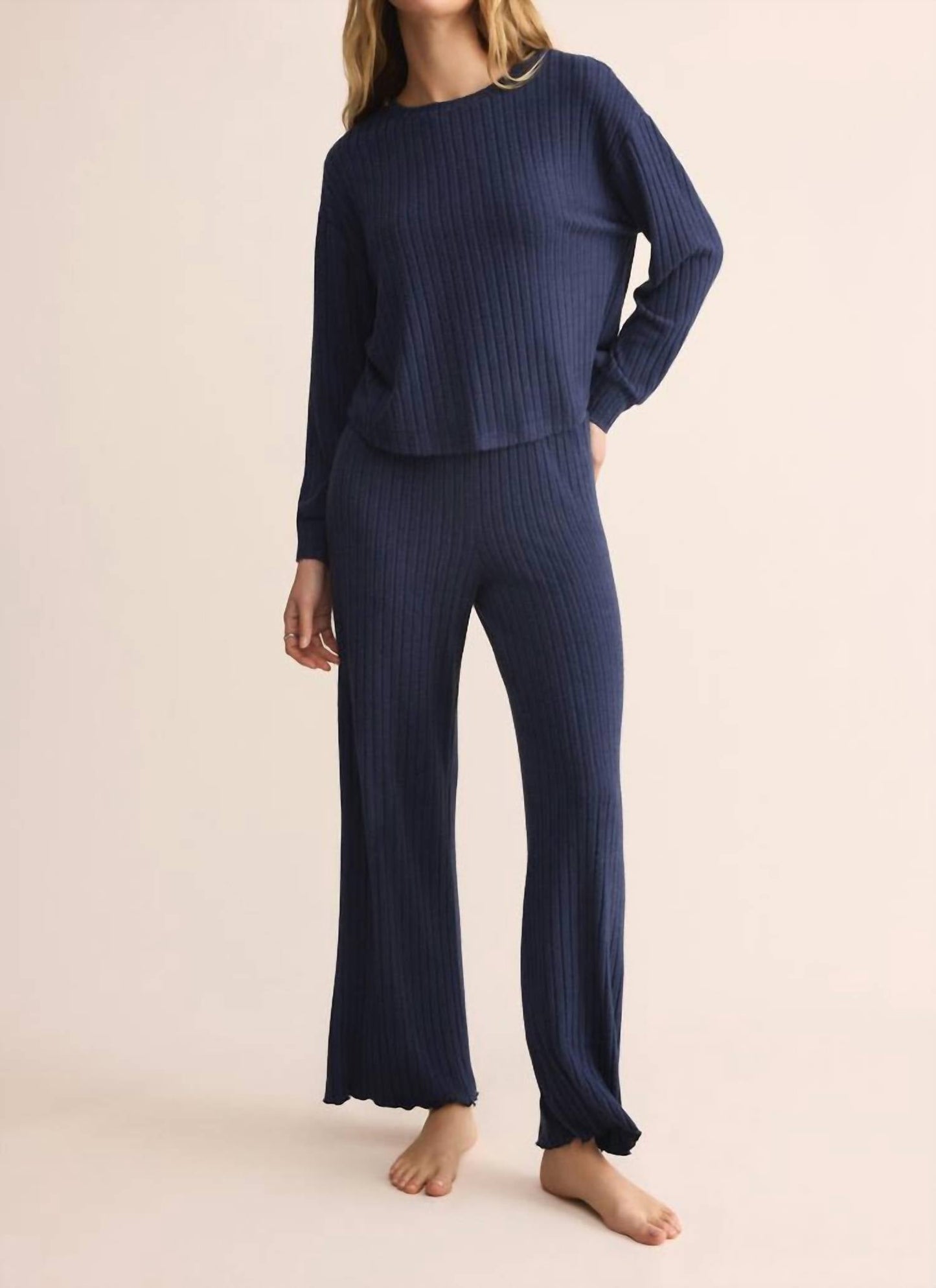 Z Supply - Elfie Silky Rib Long Sleeve Top