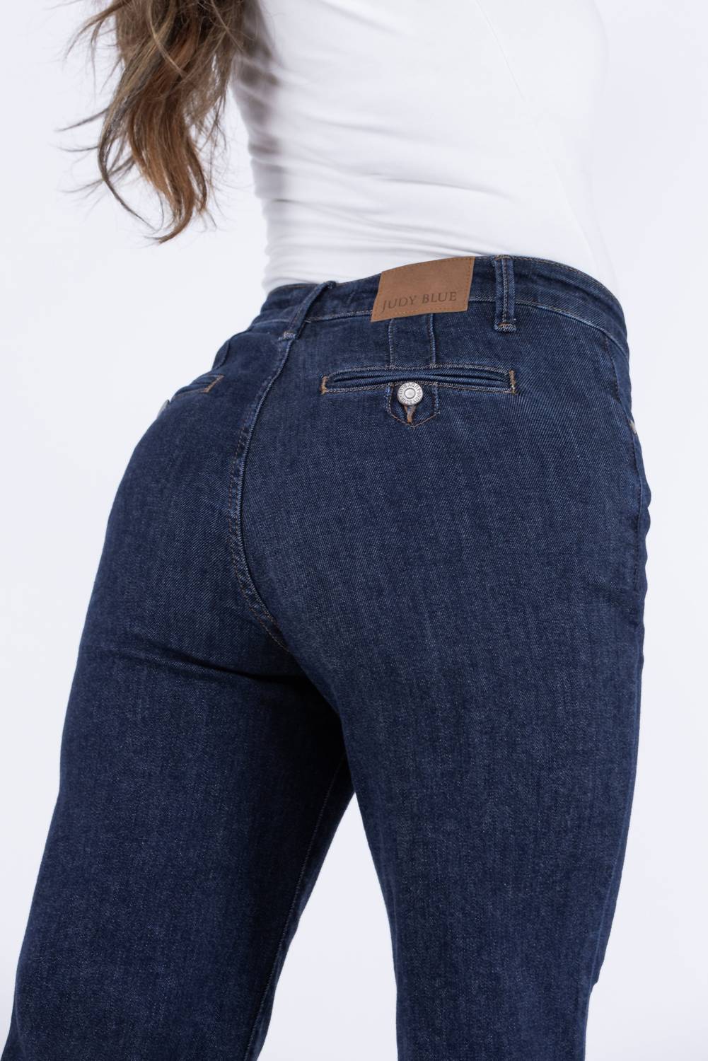 Judy Blue - Vintage Blues High-rise Tummy Control Crop Wide Leg Jeans