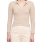 7115 By Szeki - V-Neck Yak Long Sleeve Sweater