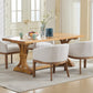 Mid Century Modern Upholstered Barrel Dining Chair with Arms