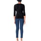 Leota Women's Rouched Wrap Top Black