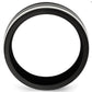 Quality Gold - Men's Titanium And Sterling Silver Ring
