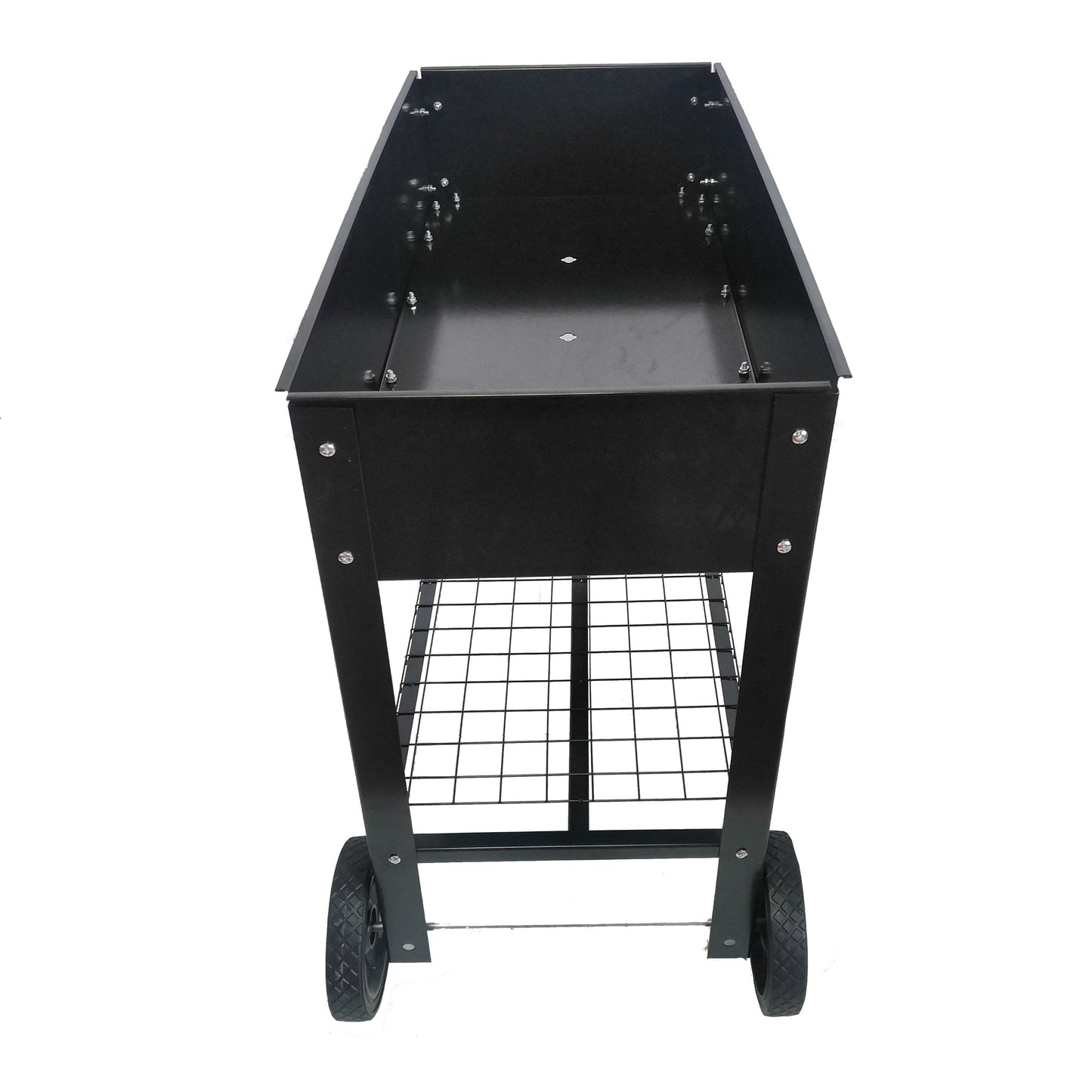 Mobile Metal Raised Garden Bed Cart with Legs