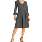Leota Ilana Belted Dress Black Size S