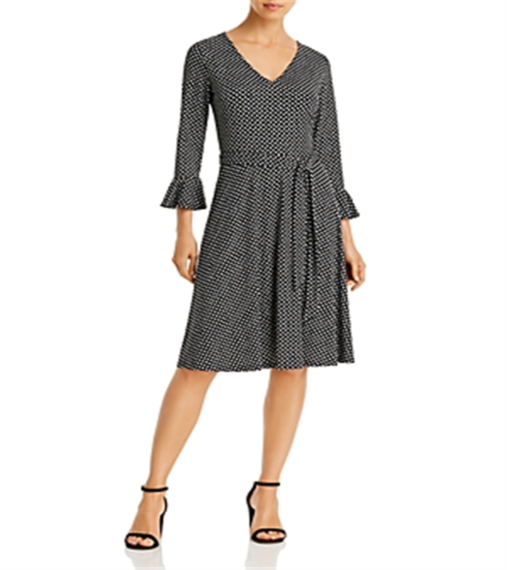 Leota Ilana Belted Dress Black Size S
