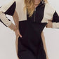 Entro - Emmie Colorblock Neutral Dress