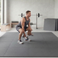 BalanceFrom Fitness 144 Sq Ft Interlocking EVA Foam Exercise Mat Tiles, Gray
