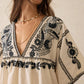 Faherty - Embroidered Short Sleeve Mini Dress