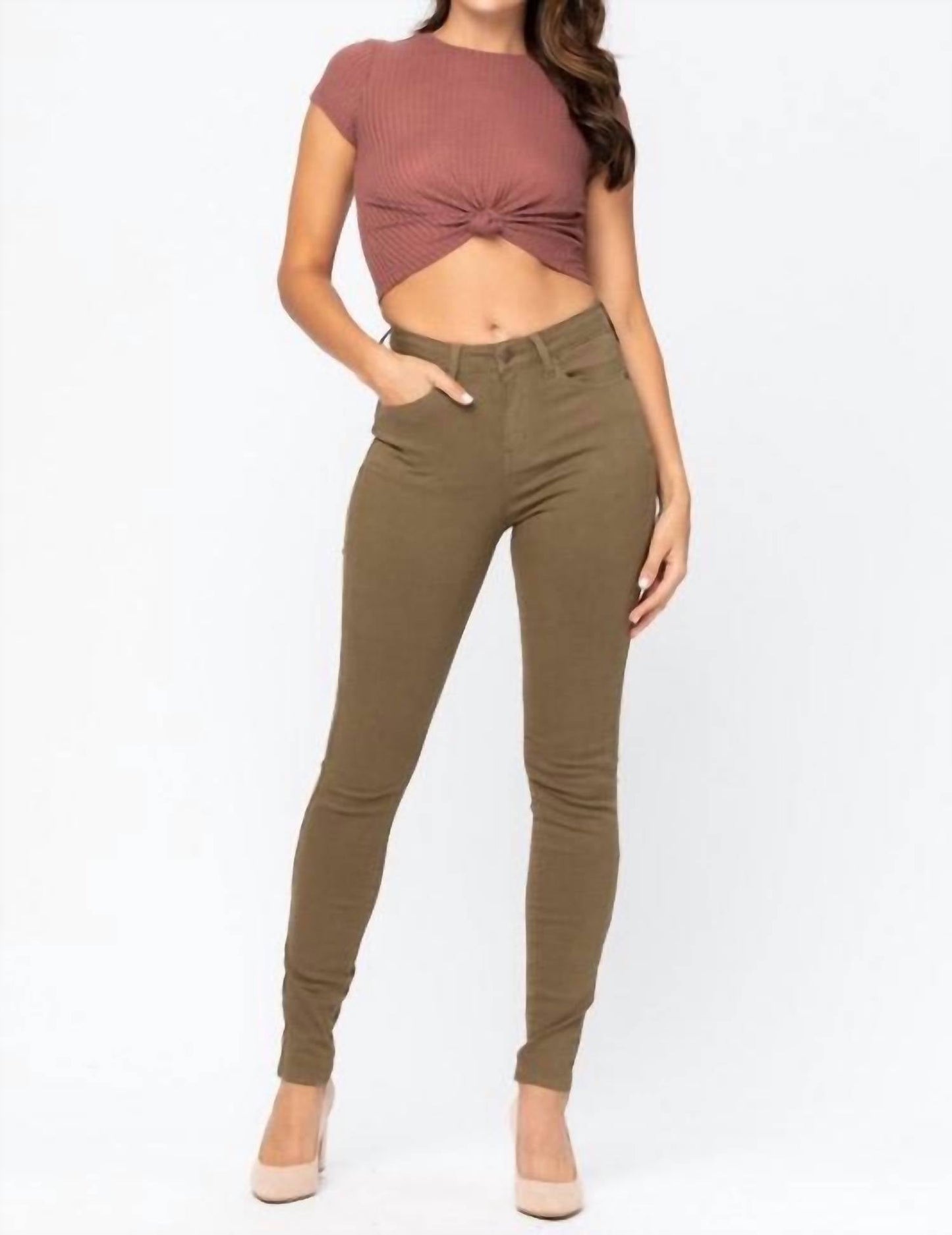 Judy Blue - Women's High Waisted Colored Skinny Jeans