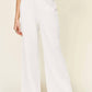 Double Take - Women's Full Size Texture Smocked Waist Wide Leg Pants