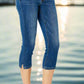 Judy Blue - Slim Fit Capri With Side Slit Jeans