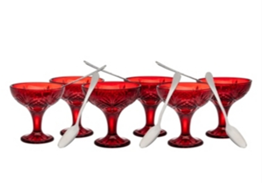 Godinger Dublin Tasting And Drinking Set Red 12 Piece