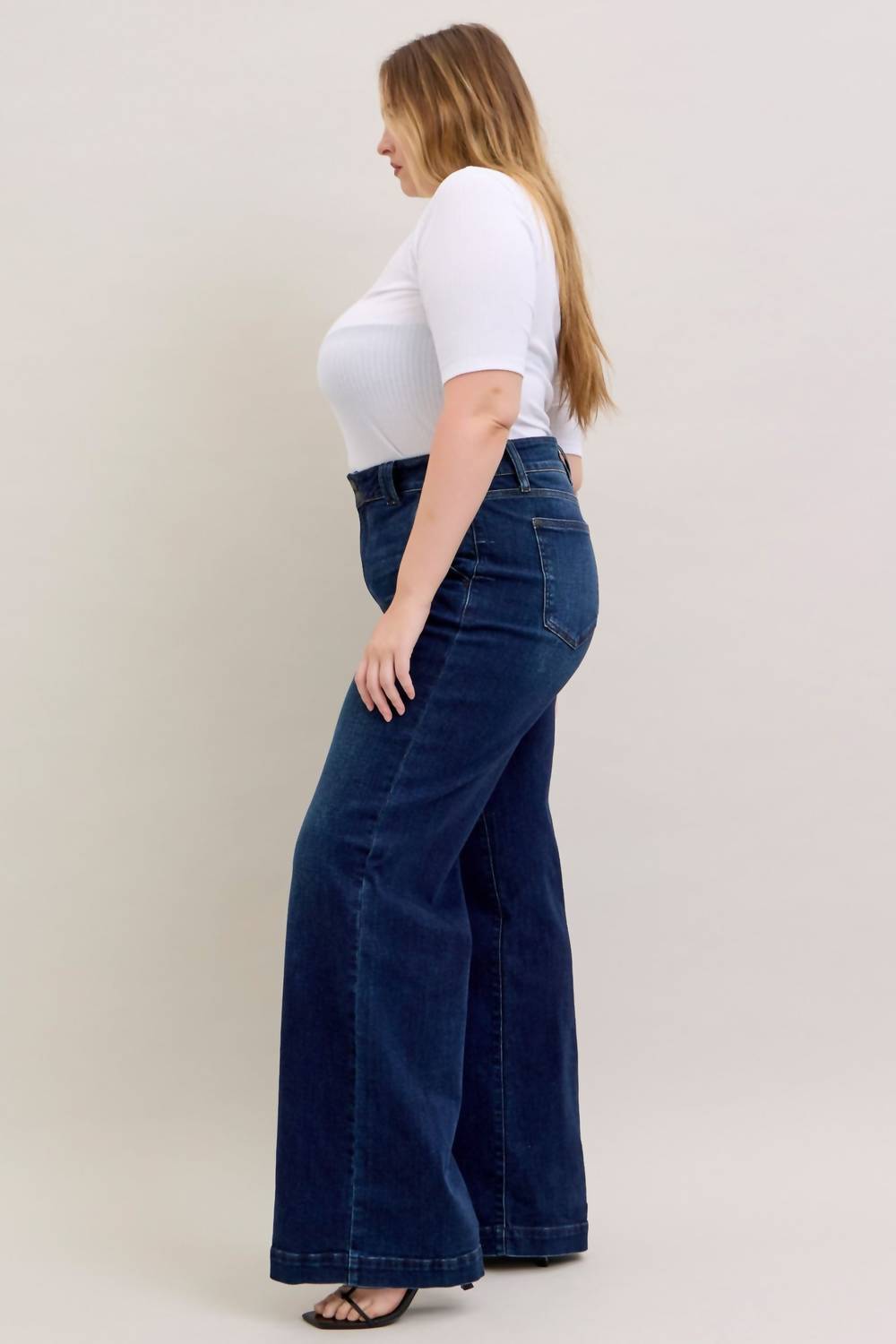 Judy Blue - High Waist Trouser Wide Leg Jeans