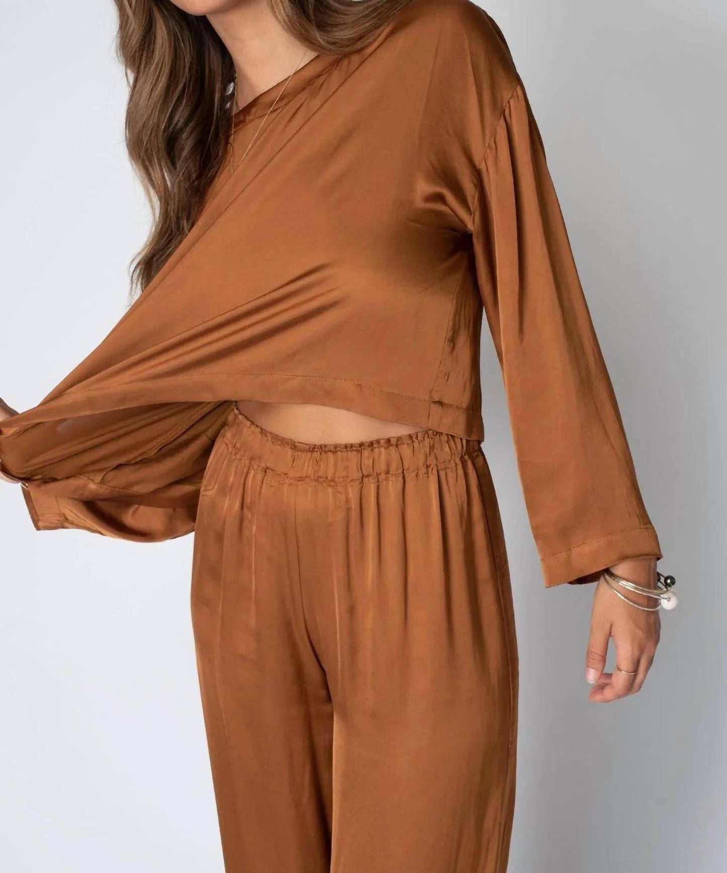 Stillwater - Mila Long Sleeve Crop Top