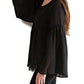 Entro - Bell & Tassel Lace Tunic Top