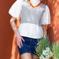 Thml - Poplin Sleeve Knit Top