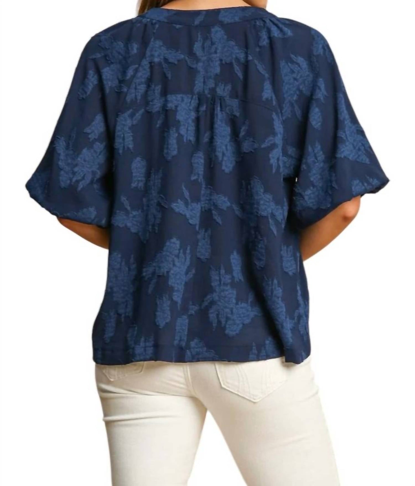 Umgee - Floral Burnout Top - Plus