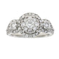 1.50ct Diamond 3 Stone Ring 14KT White Gold