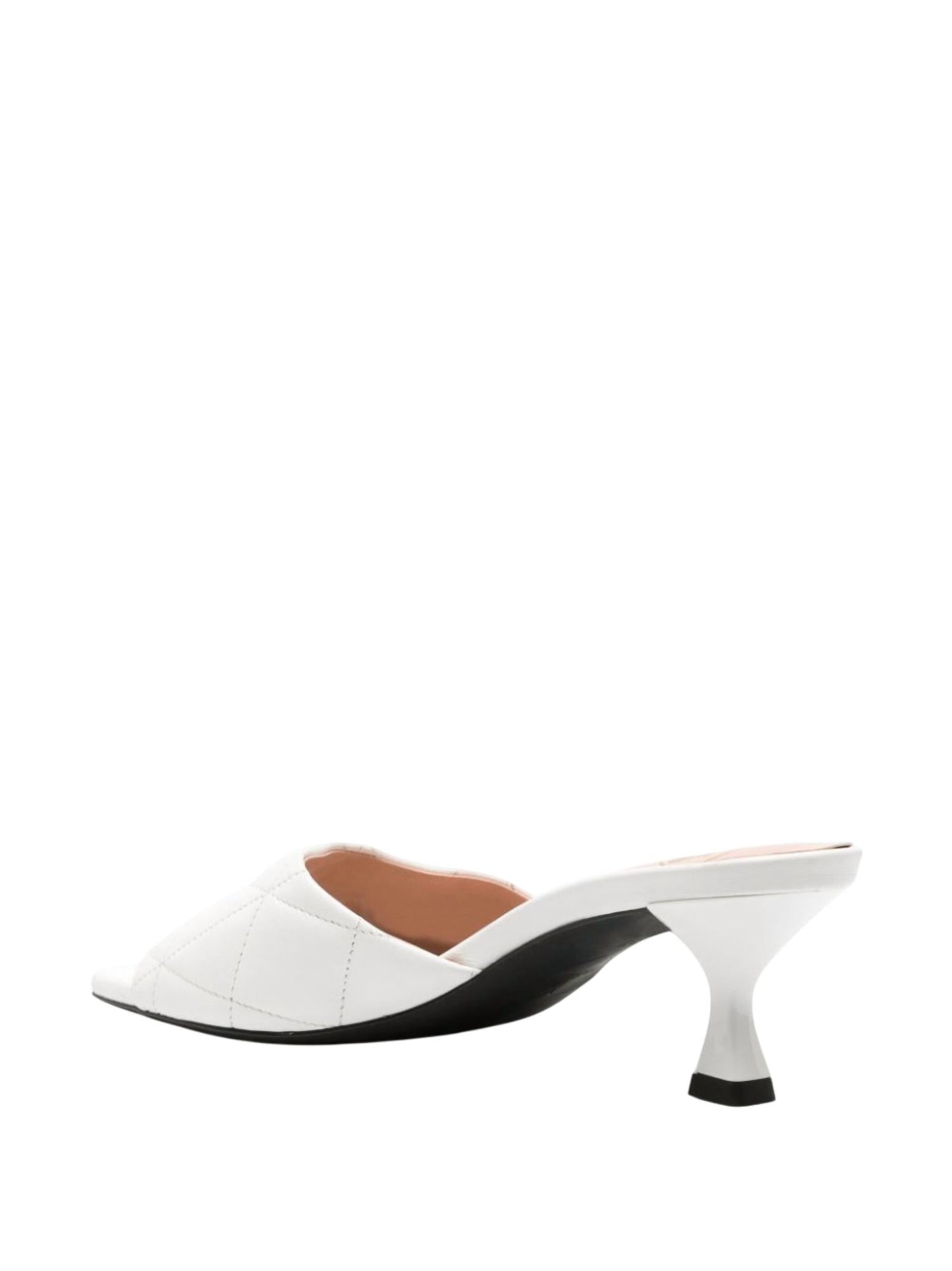Love Moschino - Women's Leather Quilted Heels Mule