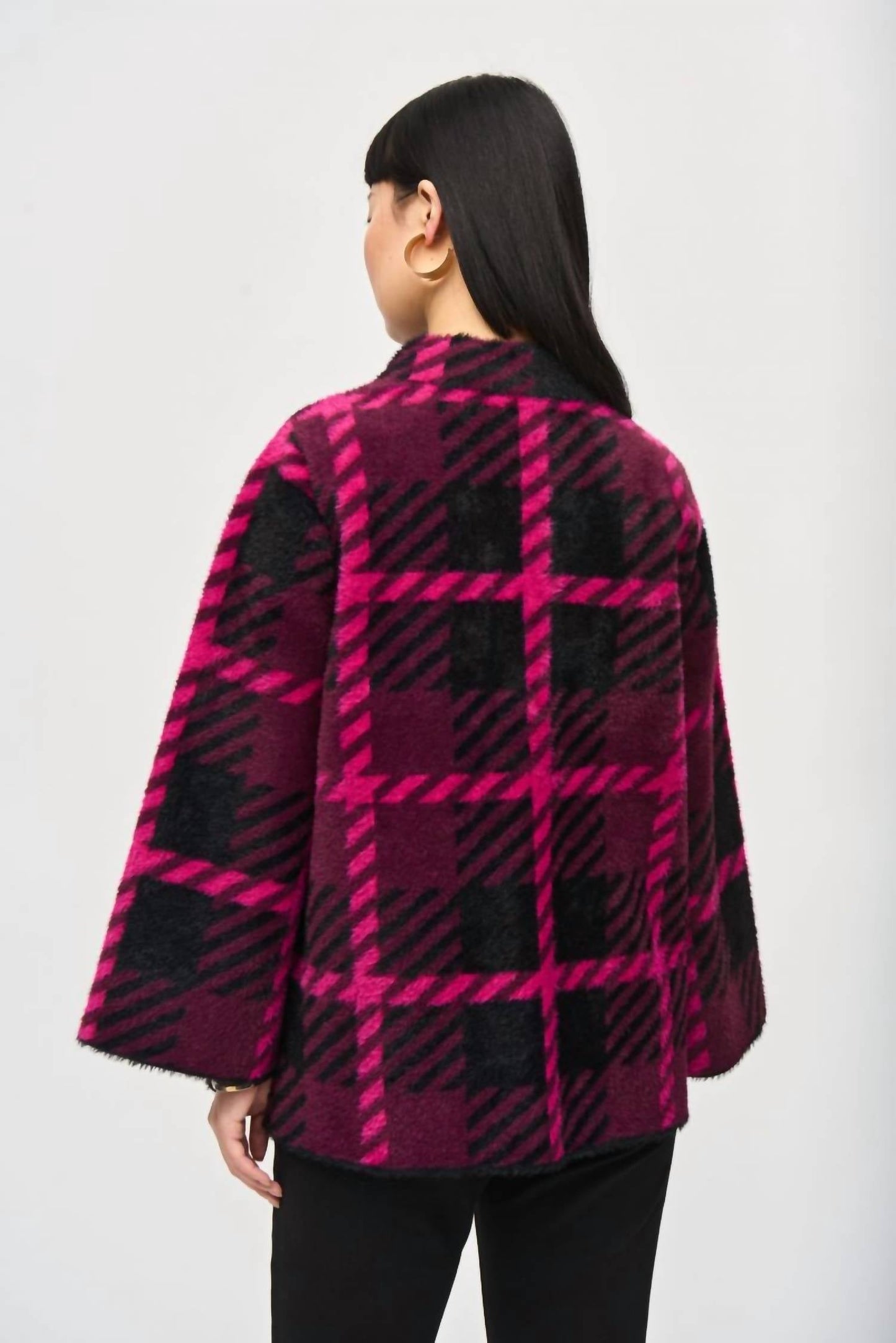 Joseph Ribkoff - Plaid Long Sleeve Jacket