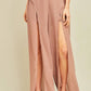 Entro - Solid Slit Maxi Pants
