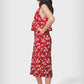 Leota Women's Skyler Cropped In Casanova Cherry Jumpsuit Red