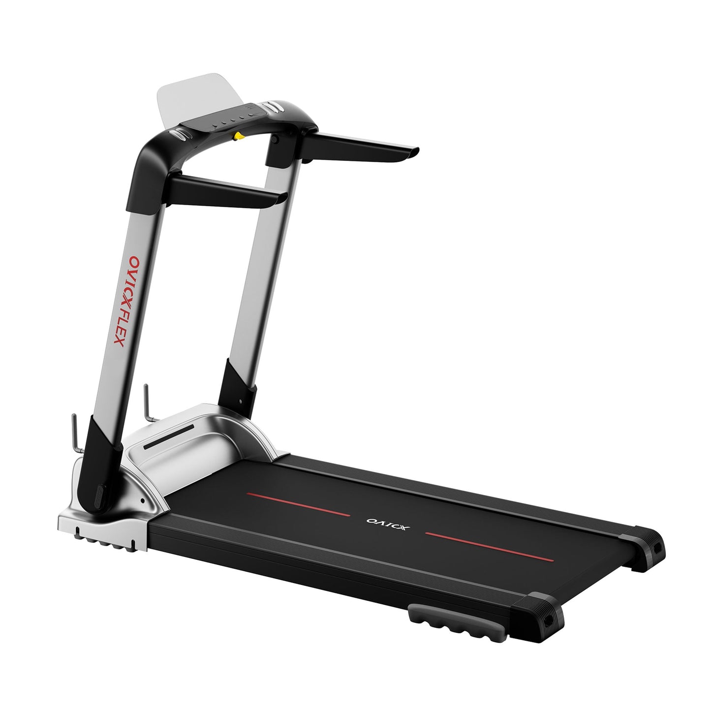 ओविक्स क्वाइट पोर्टेबल फोल्डिंग फ्लेक्स ट्रेडमिल ब्लूटूथ और फिटनेस ट्रैकिंग ऐप के साथ