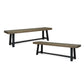 Cloud Outdoor Bench With Acacia Wood Frame and Slat Panel Design