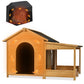 60.2 Inch Large Outdoor Dog House with Insulated Liner