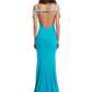 Ashleylauren - Beaded Jersey Evening Dress