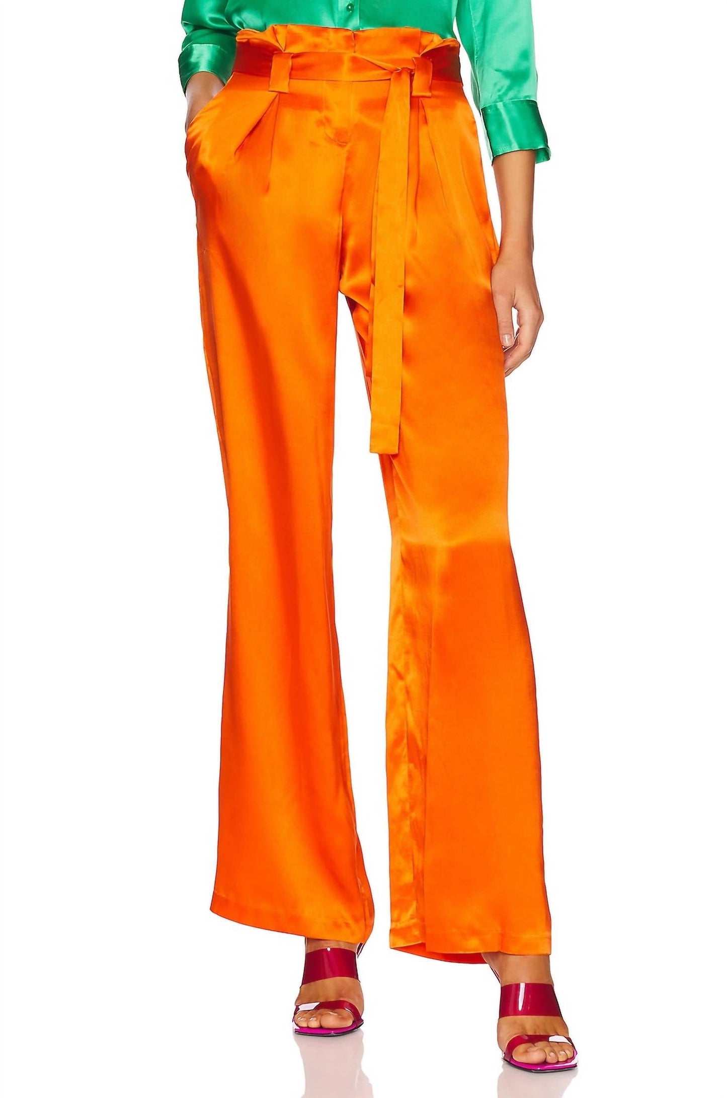 L'Agence - Bobby Silk Paperbag Pant